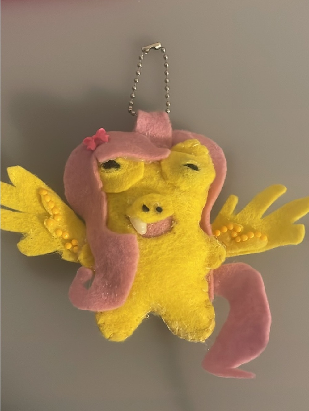 Fuggler fluttershy my little pony handmade Keychain